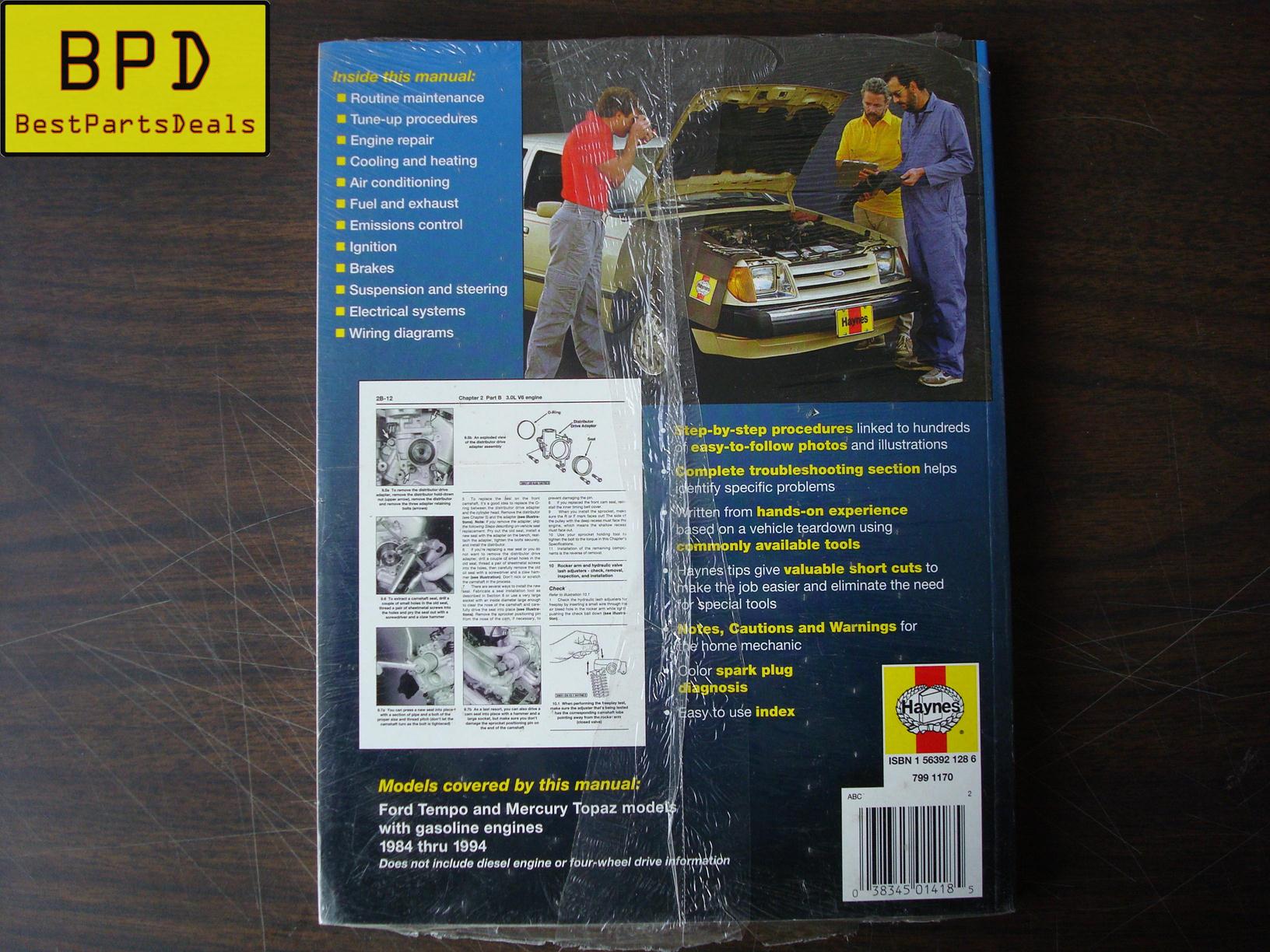 94 Ford Tempo Wiring Diagram - Fuse & Wiring Diagram
