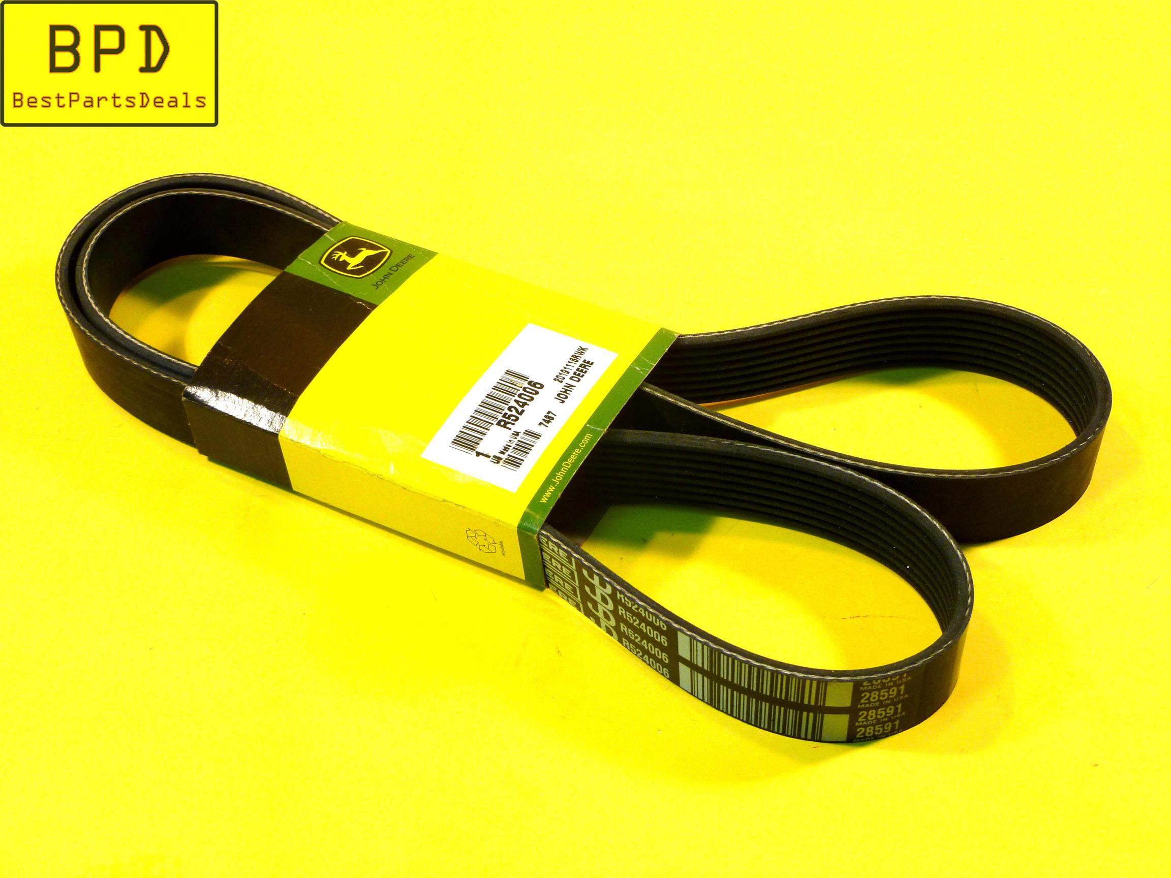 OEM John Deere 8 Rib Serpentine Belt 28591 – Made In USA For Tractors & Excavators